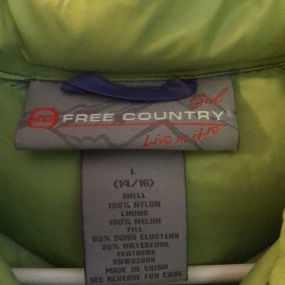 Free Country Purple Puffer Down Vest - Picture 5 of 6